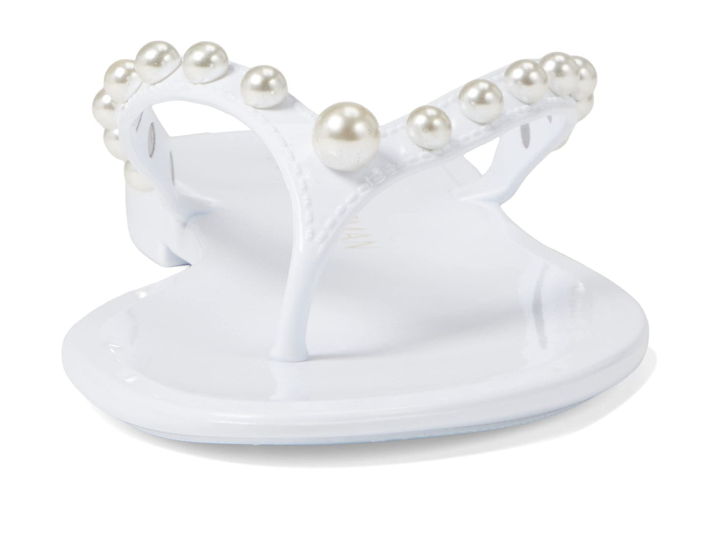 Stuart Weitzman Goldie Jelly Flip-Flop White 11 B