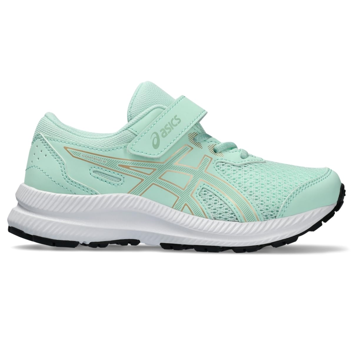 ASICS Kid's Contend 8 Pre-School Running Shoes, K10, Mint Tint/Dark Mint