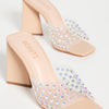 SCHUTZ Lizah Crystal Transparente/Light Nude 6 M