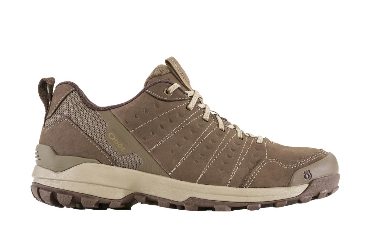 Oboz Men's Sypes Low Leather B-DRY Hiking Shoe, Morel Brown, 9.5