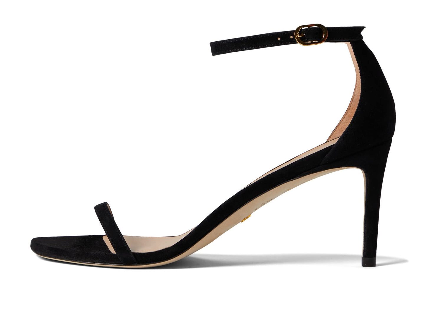 Stuart Weitzman Womens Nudistcurve 75 Sandal Black 10.5 B