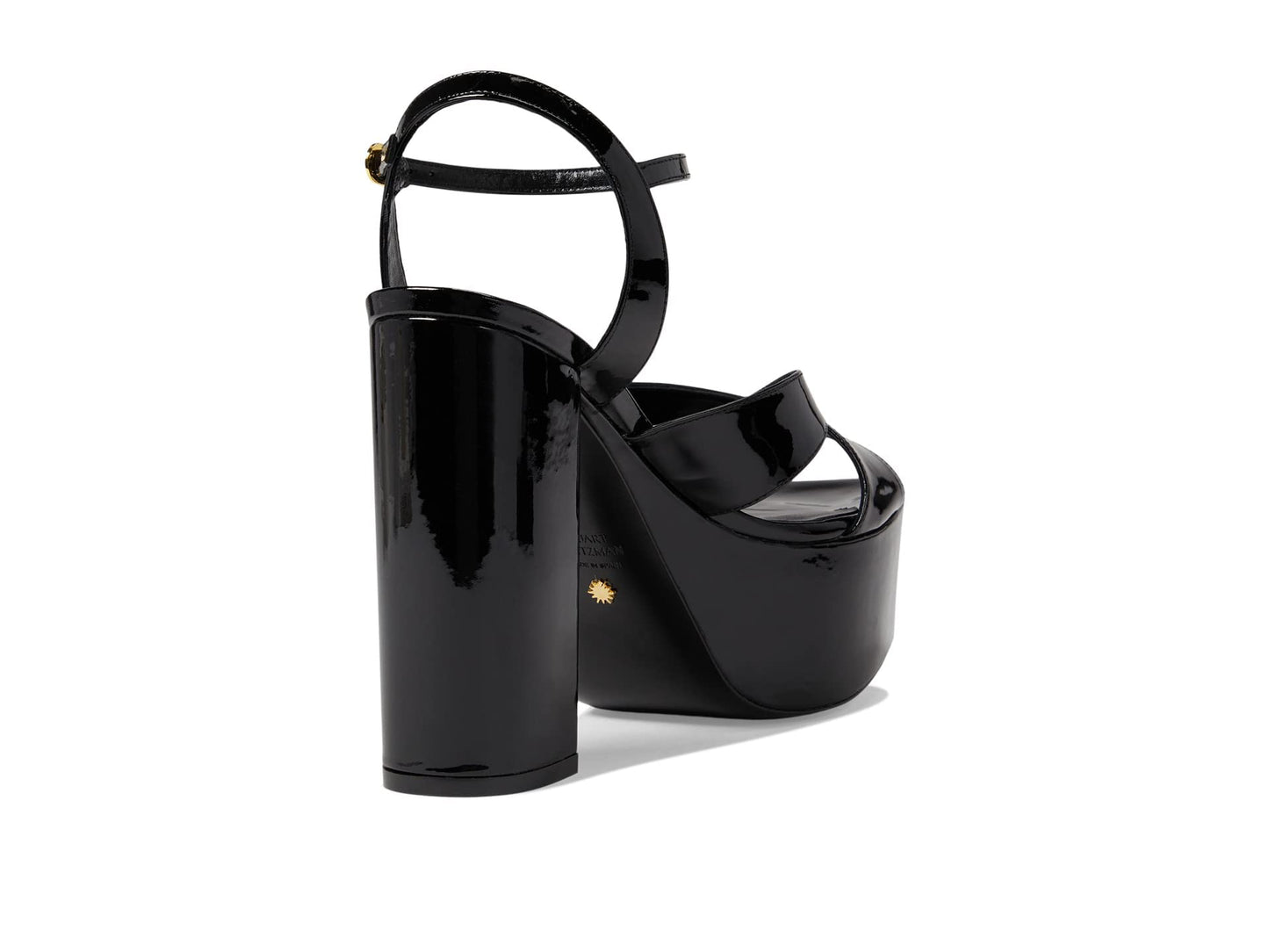 Stuart Weitzman Miami Squarehigh 140 Platform Sandal Black 9 B