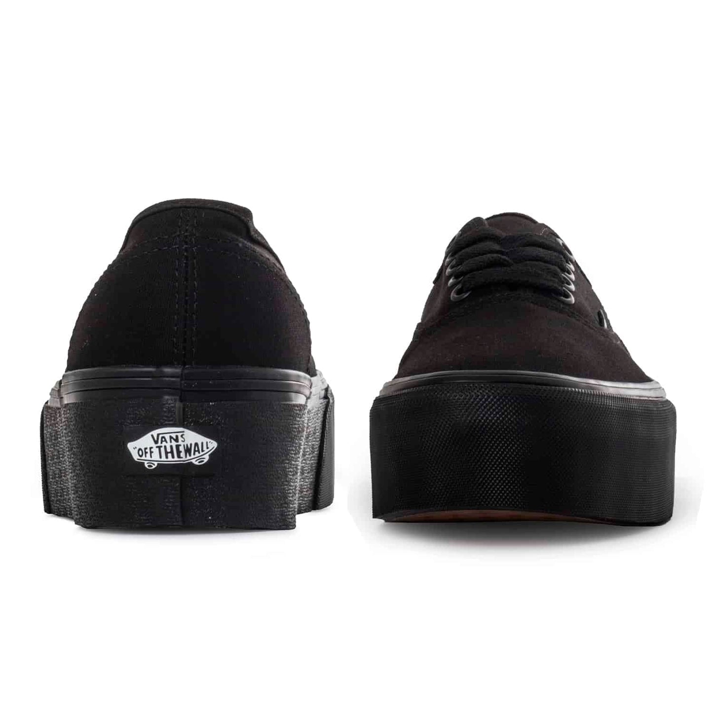 Vans - Unisex Authentic Stackform Shoes, Color Canvas Black/Black, Size: 7 M US Mens / 8.5 M US Womens