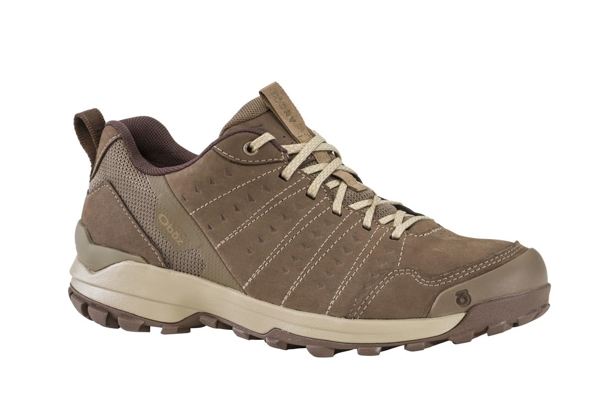 Oboz Men's Sypes Low Leather B-DRY Hiking Shoe, Morel Brown, 9.5