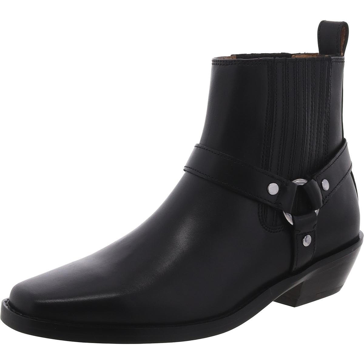 Madewell The Santiago Western Ankle Boot in Leather True Black 9.5 M