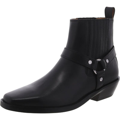 Madewell The Santiago Western Ankle Boot in Leather True Black 9.5 M