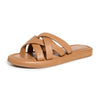 Madewell Women's Francine Puffy Woven Slides, Desert Camel, Tan, 7.5 Medium US