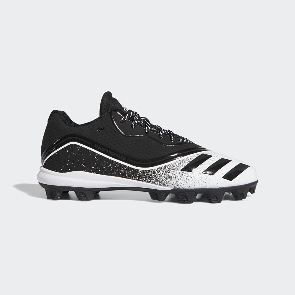 Adidas Mens Icon V Md Baseball Shoes Black/White 7.5