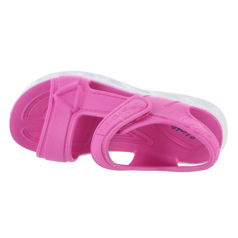 Skechers Foamies Heart Lights Sandal 308045L Girls ToddlerYouth Sandal 2 M US Little Kid Pink