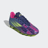 adidas X Speedflow Messi.4 Flexible Ground Cleats Soccer (Little Kid/Big Kid) Victory Blue/Shock Pink/Solar Yellow 4 Big Kid M