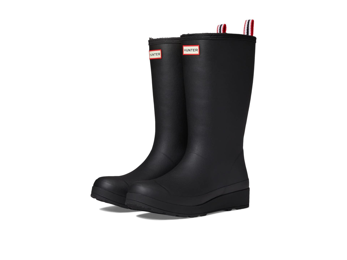 Hunter Play Tall Sherpa Insulated Boots for Women Rubber Black 6 M