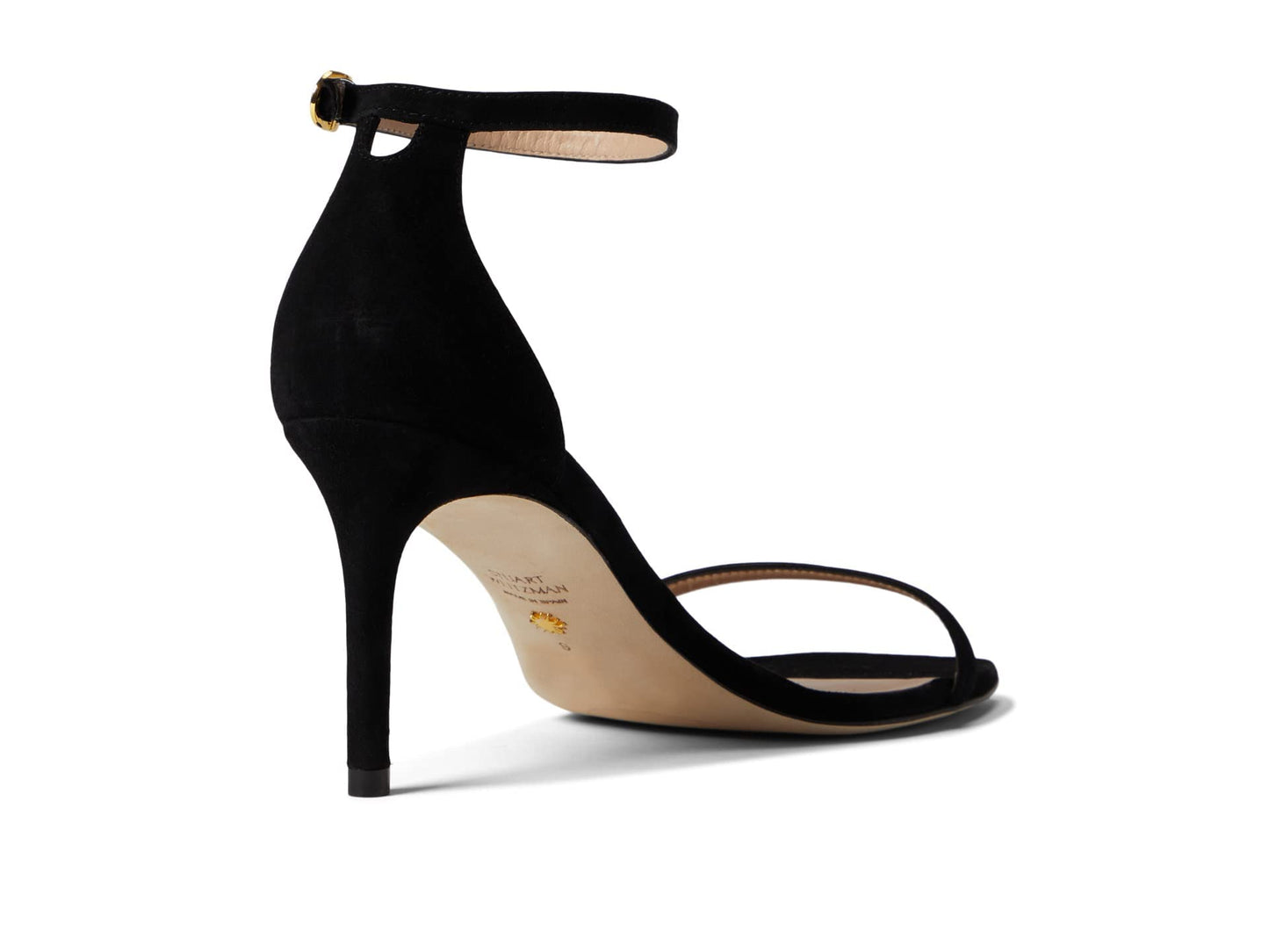 Stuart Weitzman Womens Nudistcurve 75 Sandal Black 8 B