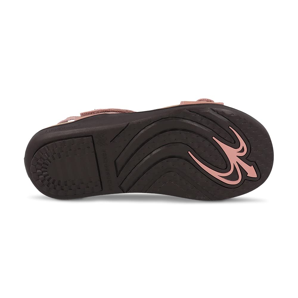 Gravity Defyer Women's GDEFY Dyvor Leather Fashion Slides 8M - VersoShock Orthotic Recovery Outdoor Sandals,Pink