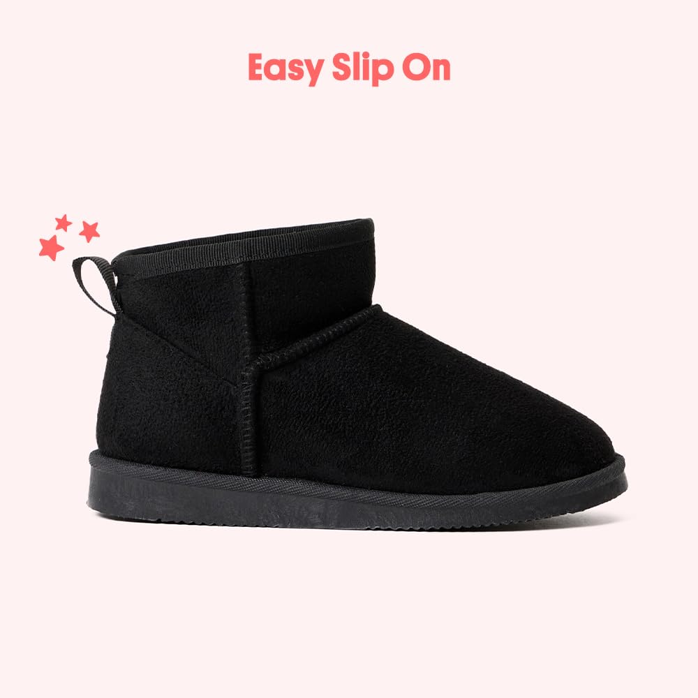 FabKids Ankle Boots Winter Snow Toddler Black Size 10