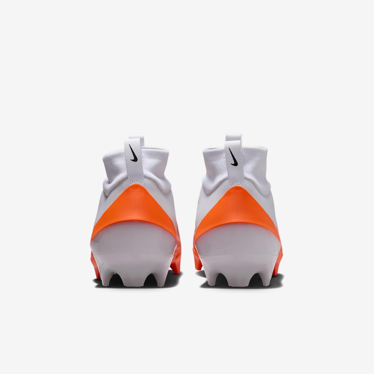 Nike Vapor Pro 1 Football Cleats (HM8850-103, White/Safety Orange/Metallic Silver/Black) Size 11