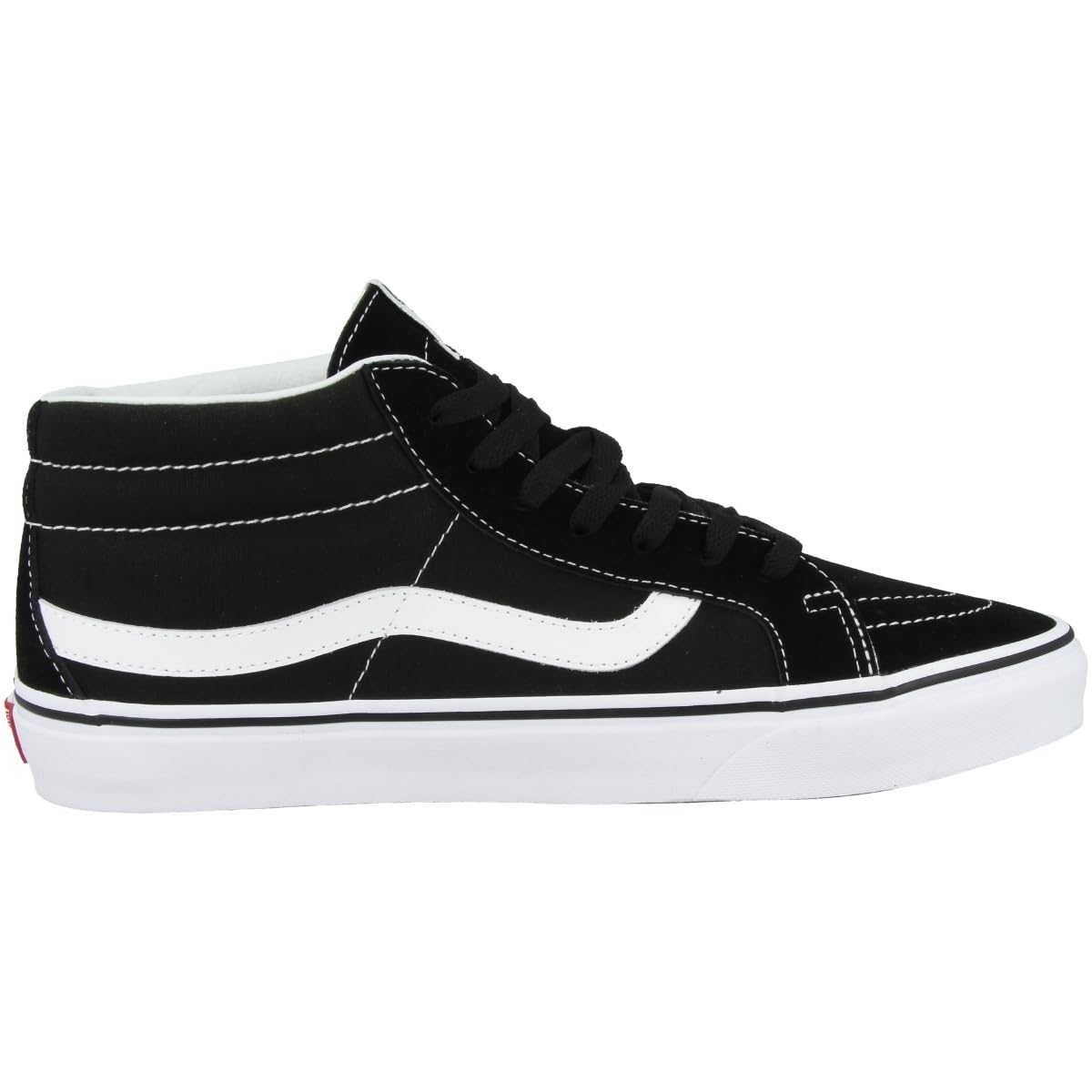 Vans Boy's Sk8-mid ReissueHi-Top Trainers, Black Black True White 6bt, 43
