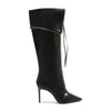 SCHUTZ Women's Arla Up Knee High Boot, Black, 8.5