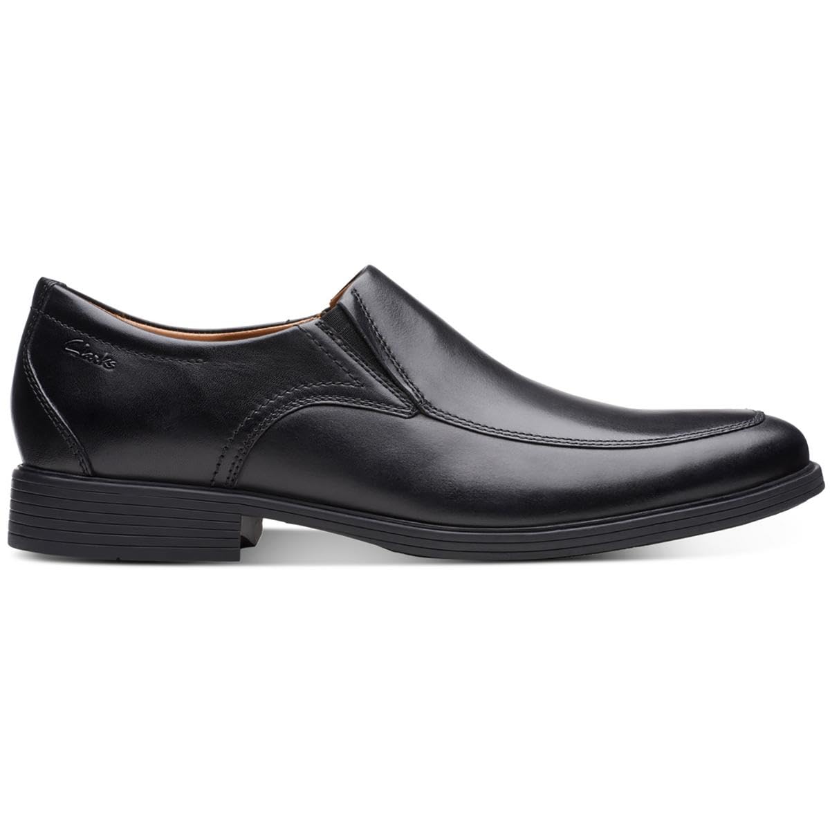 Clarks Men's Whiddon Step Loafer, Black Leather, 10 UK Wide