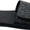 Michael Kors MK Signature Logo Print Wade Slide (Black, 11, us_footwear_size_system, adult, women, numeric, medium, numeric_11)