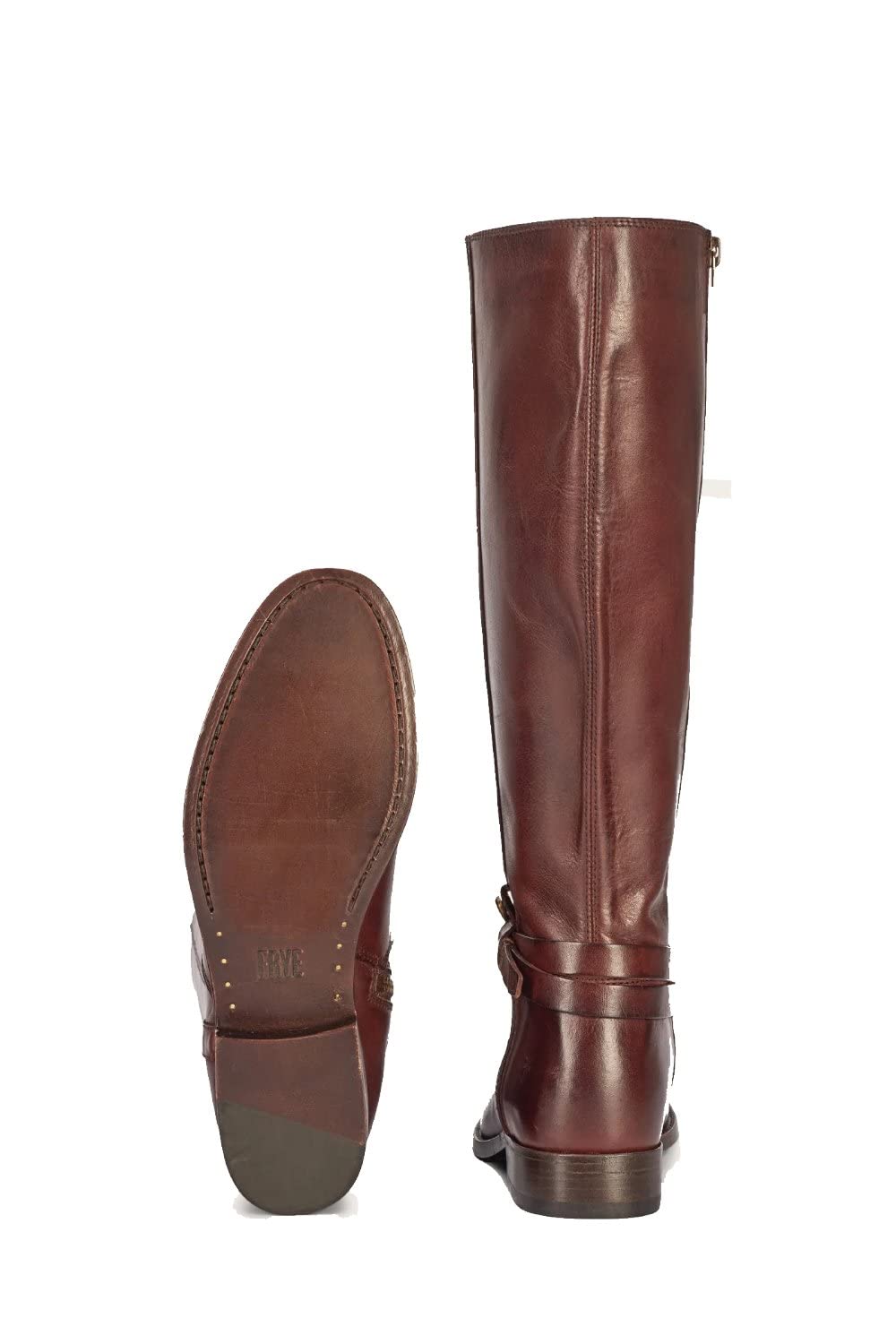Frye Women's Melissa Belted Tall Knee High Boot, Redwood - 8.5M