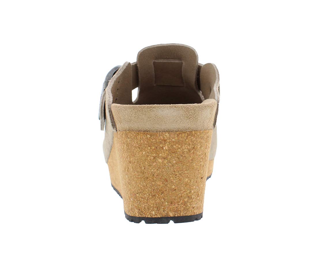 Birkenstock Womens Fanny Clog, Taupe, 9-9.5 Narrow