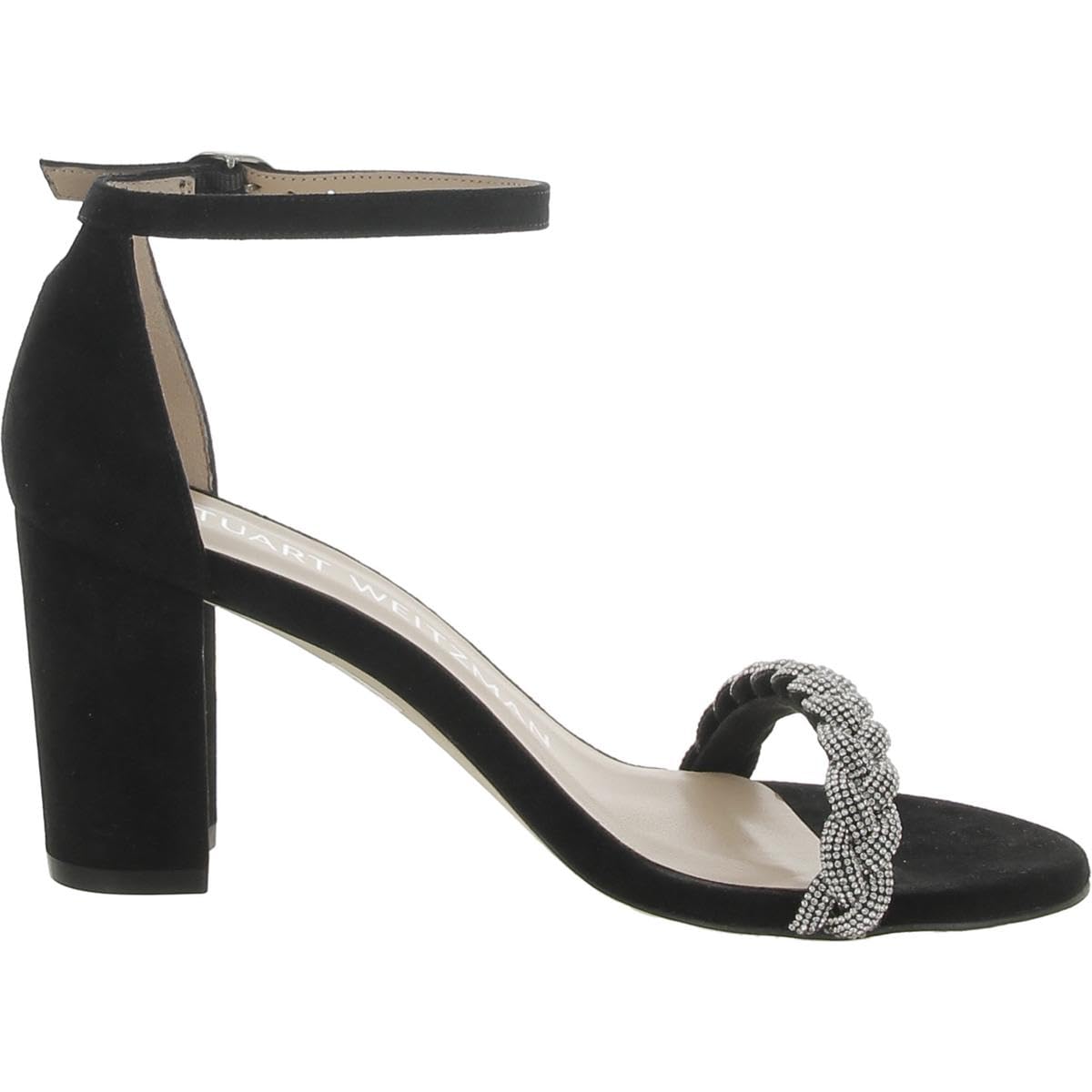 Stuart Weitzman Nearlynude Highshine Sandal Black 10.5 B
