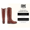 Frye Melissa Button 2 Equestrian-Inspired Tall Boots for Women Made from Hard-Wearing Vintage Leather with Antique Silver Hardware and Leather Outsole – 15 ½” Shaft Height, Mahogany - 7.5 WS