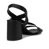 Stuart Weitzman Women's Benni 75 Sandal Pump, Black, 8.5
