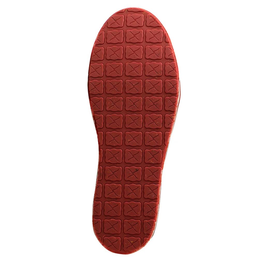 Twisted X Women's Kicks, Moc Toe, Dark Grey & Barn Red, 9 M