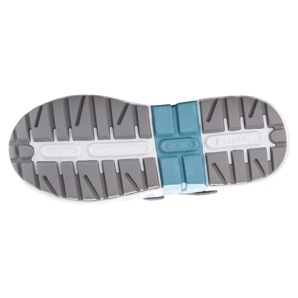 Propet Women's Matilda Strap Sneaker, Grey/Blue, 11 2E US