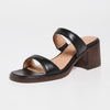 Madewell Women's Ora Double Strap Sandals, True Black, 7.5 Medium US