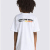 Vans Boys White Up in Flames T-Shirt Size Large