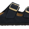 Birkenstock Unisex Arizona Navy Suede Sandals - 8-8.5 2A(N) US Women