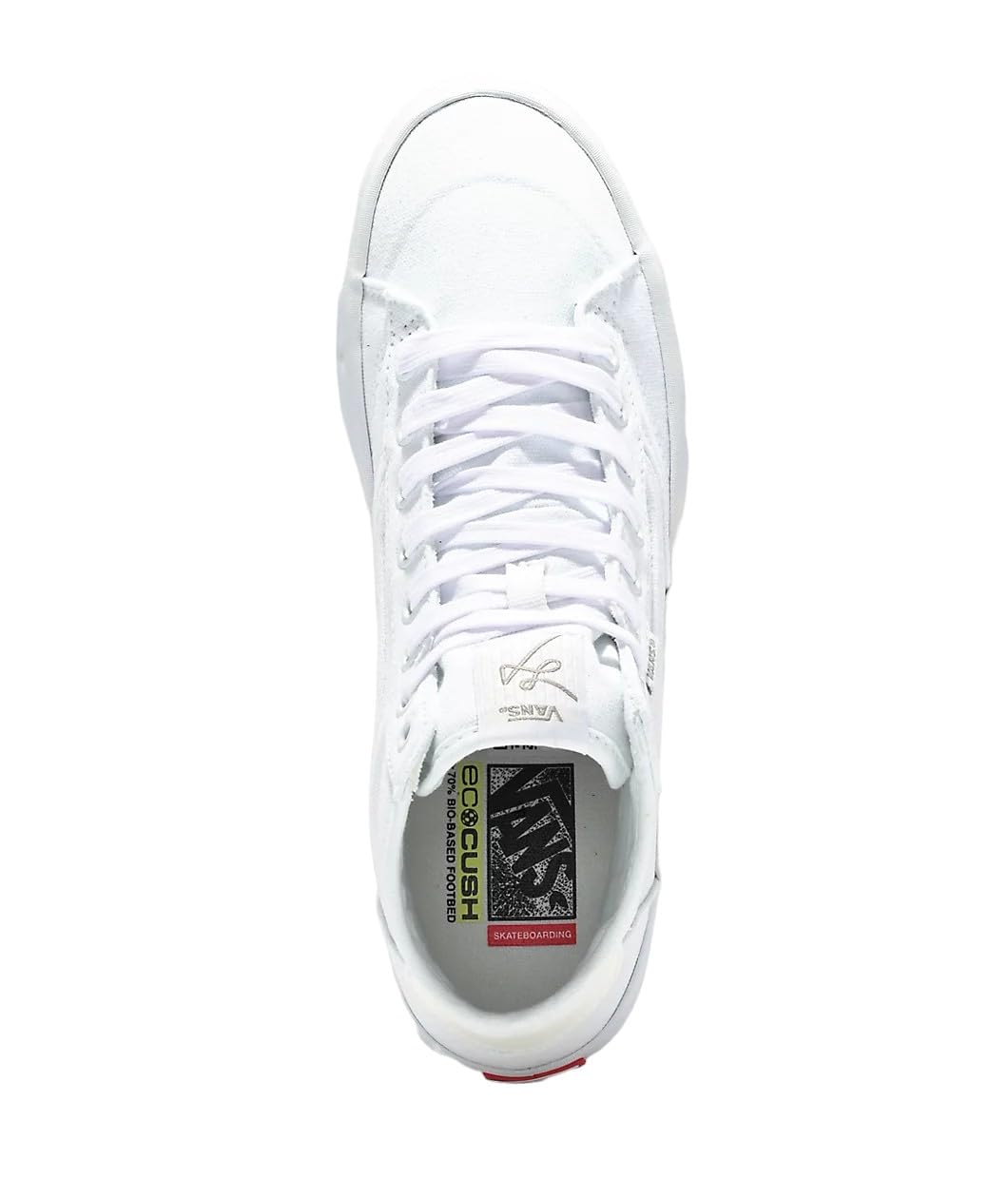 Vans The Lizzie Canvas White Men's 9, Women's 10.5 Medium