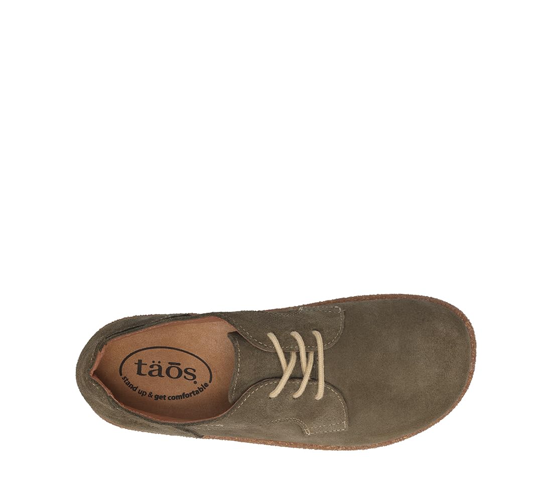 Taos Footwear Women's Utmost Oxford Olive Suede 8-8.5 (M) US