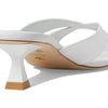 Stuart Weitzman Miami Xcurve 50 Slide White 10.5 B