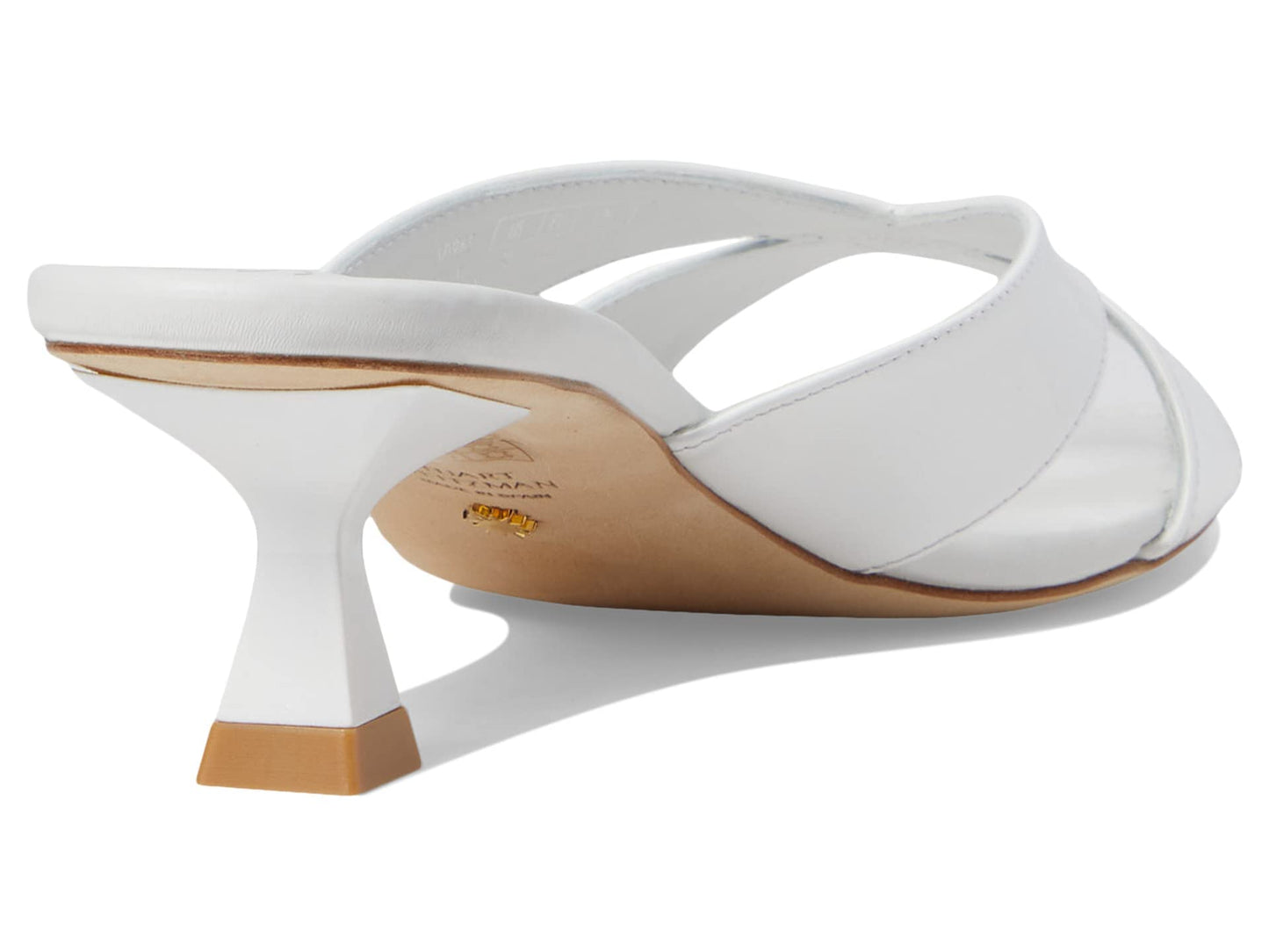 Stuart Weitzman Miami Xcurve 50 Slide White 10.5 B