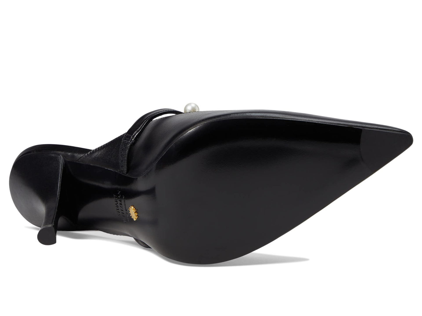 Stuart Weitzman Goldie 100 Mule Black 8 B