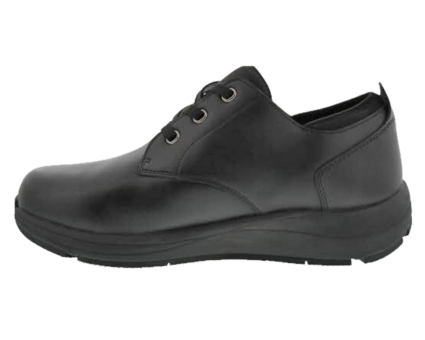Drew Men's Armstrong Casual Shoe, Black Leather, 11.5 X-Wide (4E)