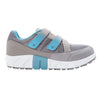 Propet Women's Matilda Strap Sneaker, Grey/Blue, 11 2E US
