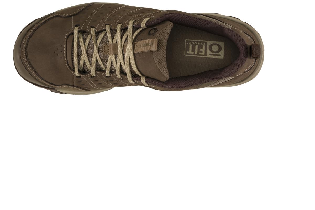 Oboz Men's Sypes Low Leather B-DRY Hiking Shoe, Morel Brown, 9.5