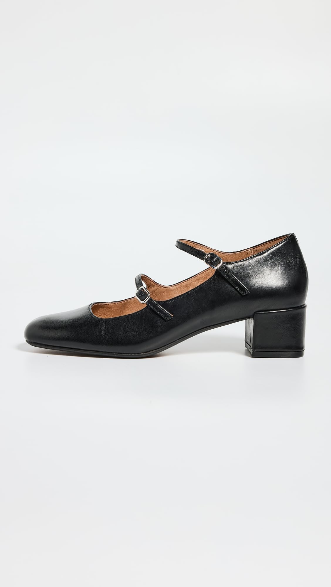 Madewell Women's The Nettie Heeled Mary Jane Heels, True Black, 11 Medium US