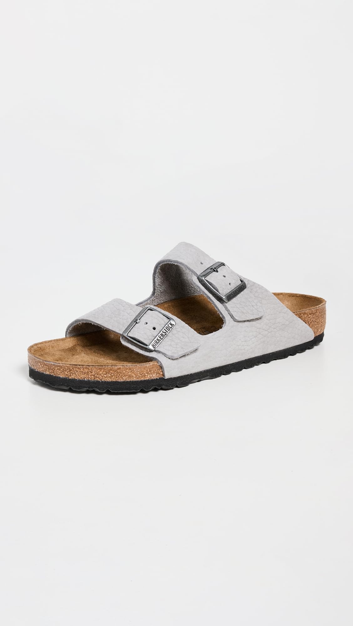Birkenstock Men's Arizona Sandals, Desert Buck Whale Gray, Grey, 11 Medium US