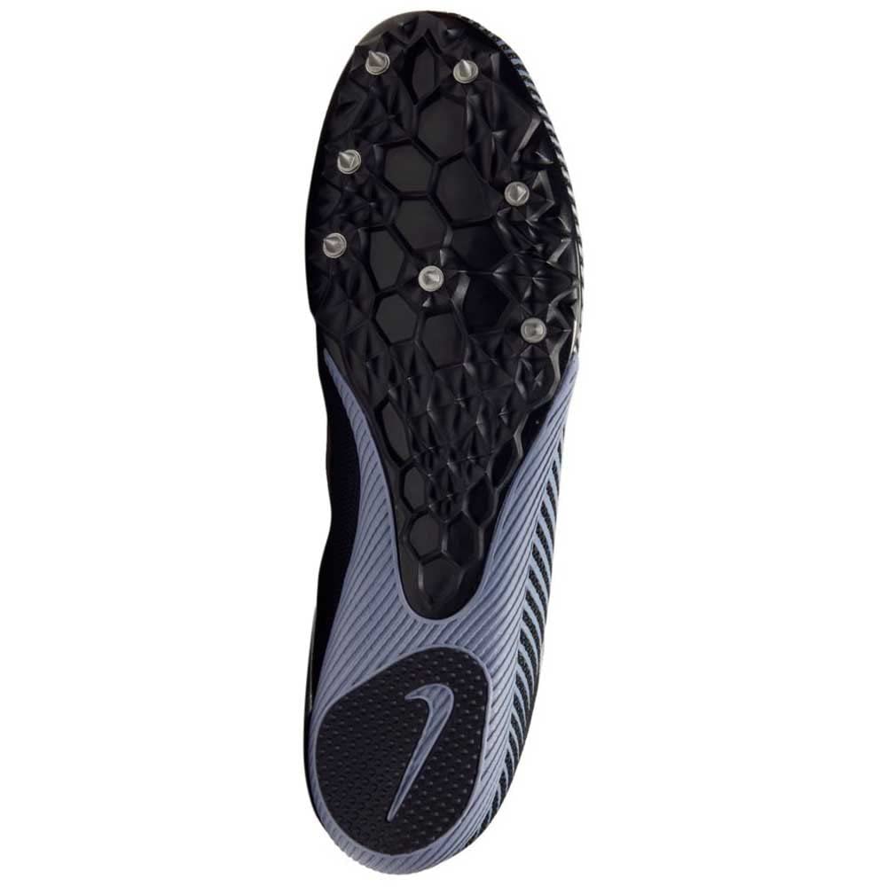 Nike Zoom Rival M 9 Mens Track Spike (Black/Metallic Silver-Indigo Fog, Numeric_11_Point_5)