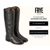 Frye Melissa Button 2 Equestrian-Inspired Tall Boots for Women Made from Hard-Wearing Vintage Leather with Antique Silver Hardware and Leather Outsole – 15 ½” Shaft Height, Black, 6