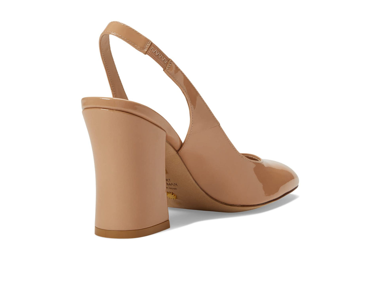 Stuart Weitzman Curveblock 85 Slingback Pump Adobe 10.5 B