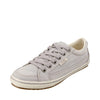 Taos Footwear Women's Moc Star Light Grey Distressed Sneaker 10 (M) US