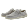 Hey Dude Men’s Wally Chambray Grey Size 11 | Men’s Shoes | Men's Lace Up Loafers | Comfortable & Light-Weight