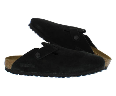Birkenstock Boston BS Narrow Unisex Shoes Size 4, Color: Black/Core Black-Black