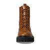 Madewell The Rayna Lace-Up Boot in Leather - Lace up Closure, Round Toe Silhouette, Fashionable and Comfy Women's Boots English Saddle 9 M